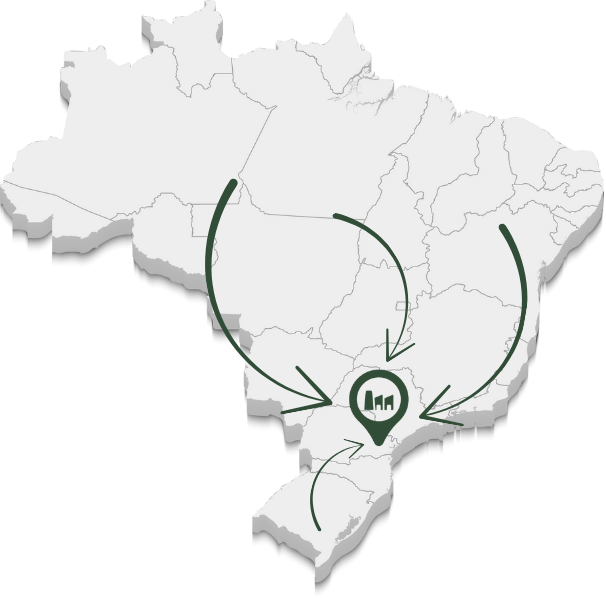 Mapa do Brasil - Atuação Nacional
